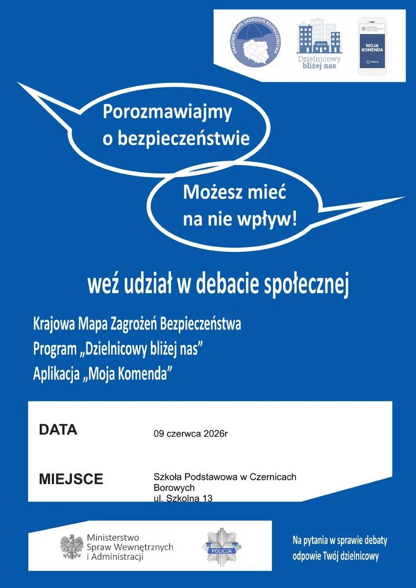 Zaproszenie na debatę społeczną w gminie Krasne