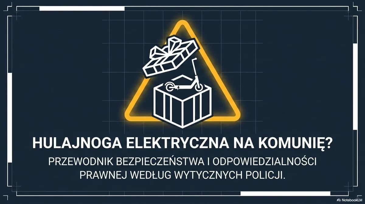 Policja przypomina: hulajnoga elektryczna tylko dla dzieci powyżej 13. roku życia
