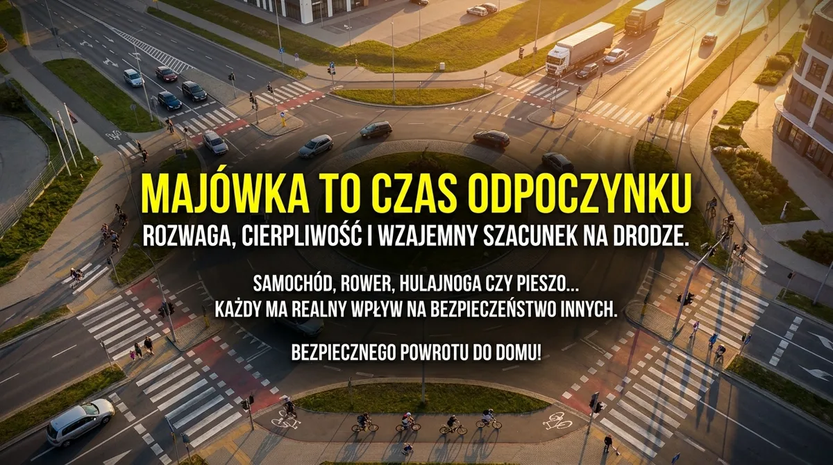 Policja apeluje o bezpieczeństwo podczas majówki 2026
