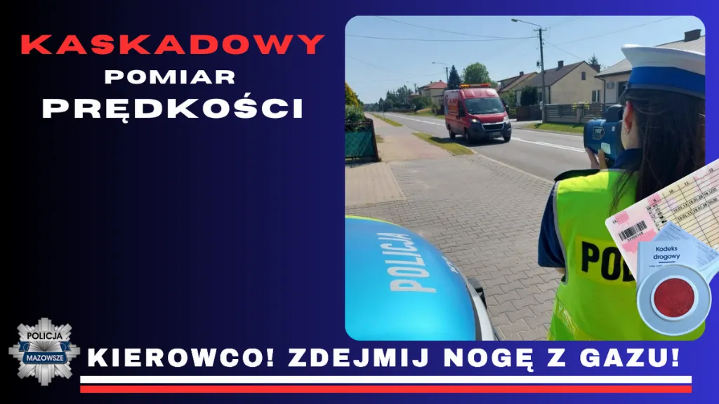 Kaskadowe kontrole prędkości na Mazowszu - uwaga kierowcy!