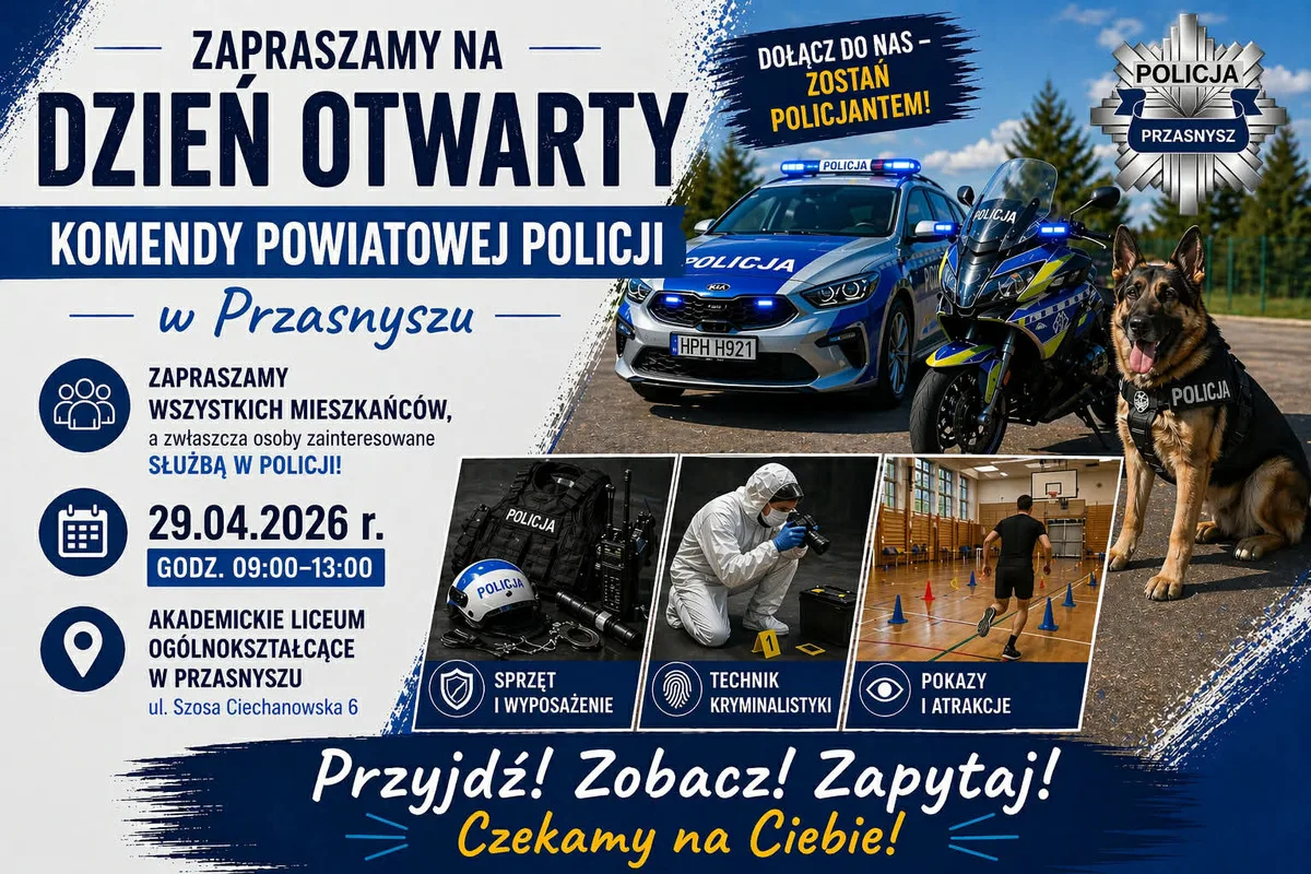 Dzień Otwarty w Przasnyszu – poznaj pracę policjantów