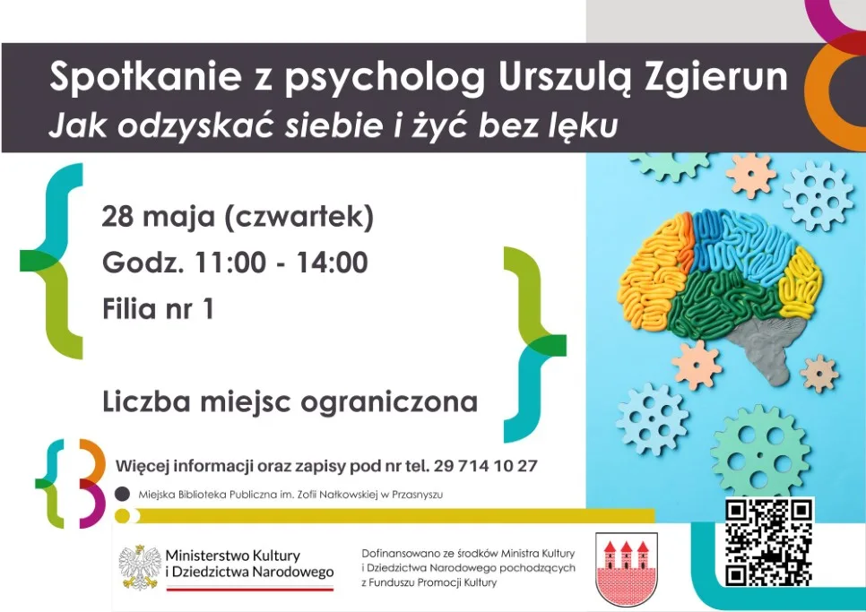 Spotkanie z psychologiem 'Jak odzyskać siebie i żyć bez lęku'