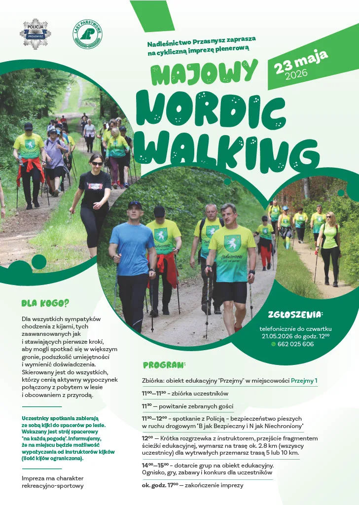 Majowy Nordic Walking w Przejmach