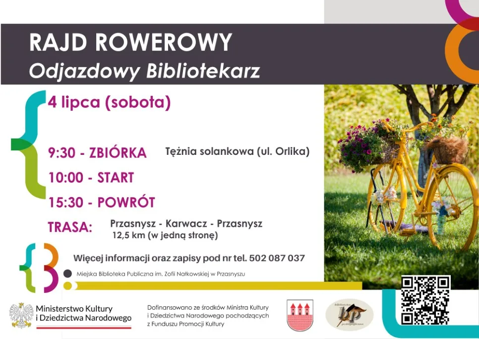 Rajd Rowerowy 'Odjazdowy Bibliotekarz' 2026 - zaproszenie
