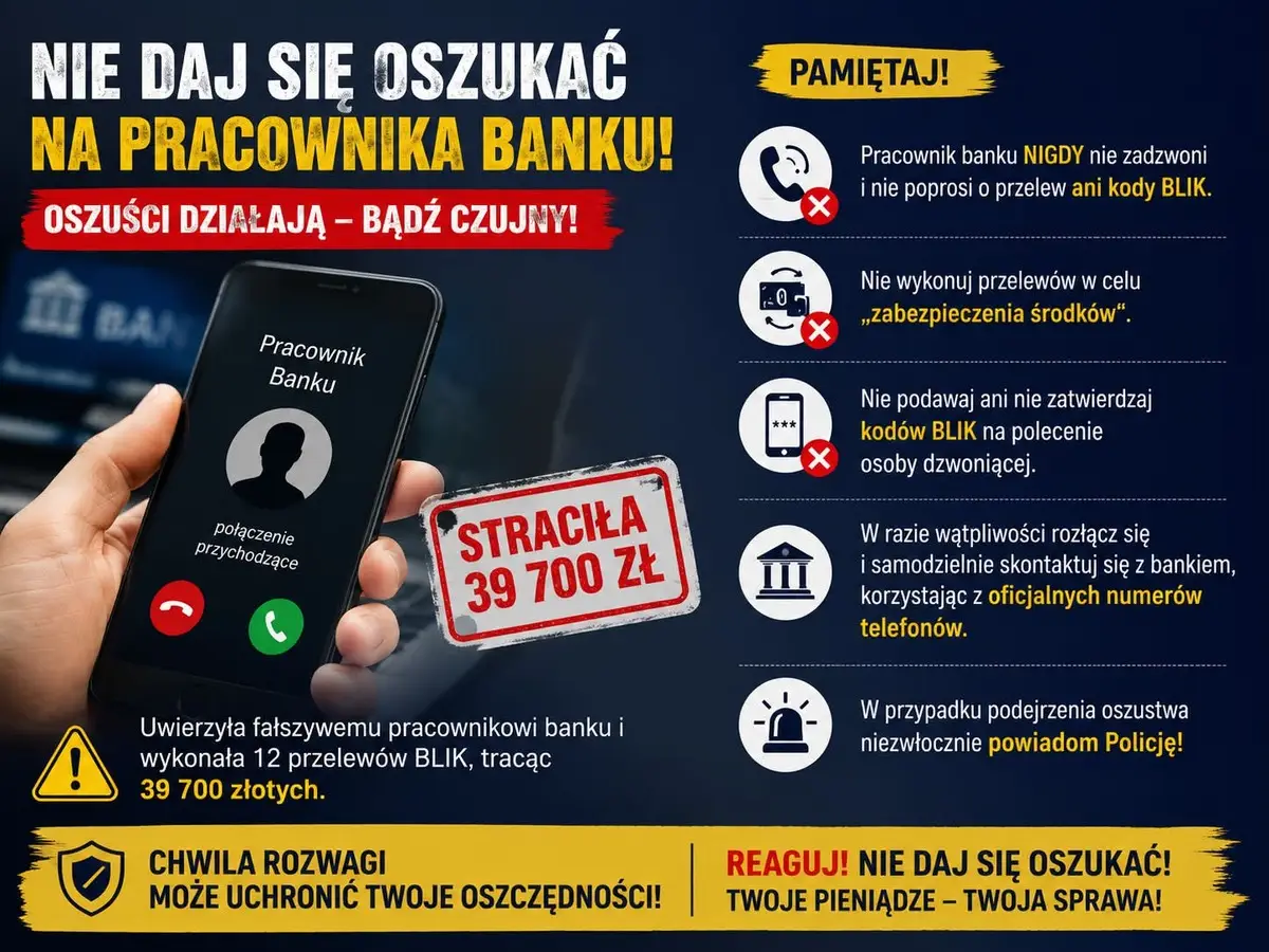 31-latka padła ofiarą oszustwa. Straciła blisko 40 tysięcy złotych